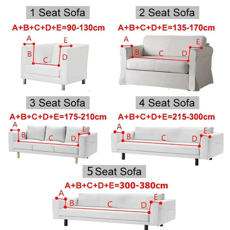 Geometric Armchair Sofa Slipcovers Stretchable Elastic Cover