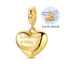 Golden Charm Bead Sterling Silver