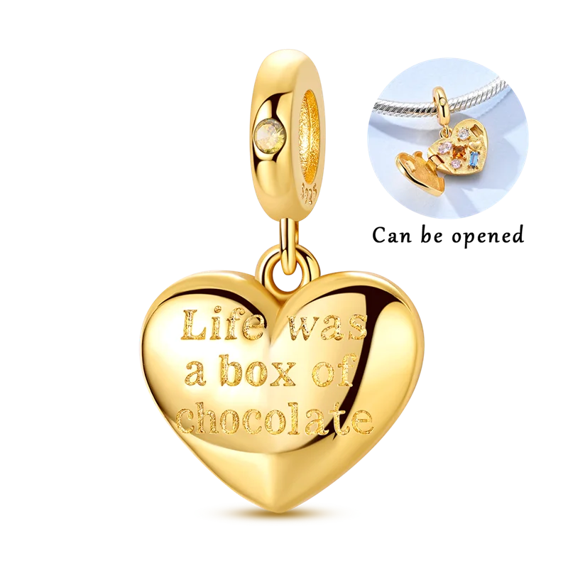 Golden Charm Bead Sterling Silver