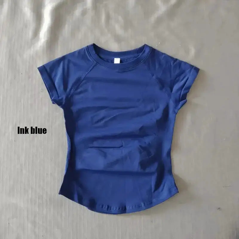 Women Fitness Tee DF Logo Lightweight Crop Top — product view 20