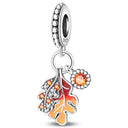 Sterling Silver Charm Beads Glowing