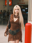 Dress for Women: Breathable Mesh Lace