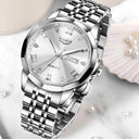 Luxury Stainless Steel Women's Quartz Watch Stylish Waterproof