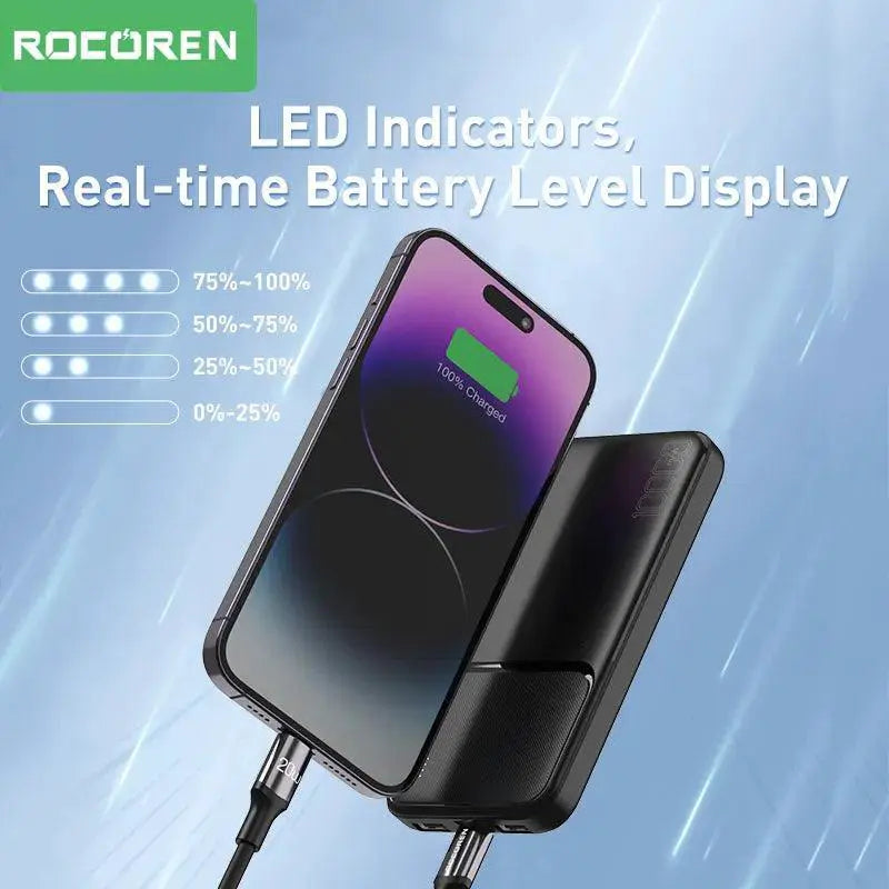 Rocoren Rapid Charge Power Bank Dual USB External Battery