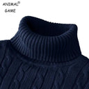 Warm Wool Turtleneck Sweater for Men