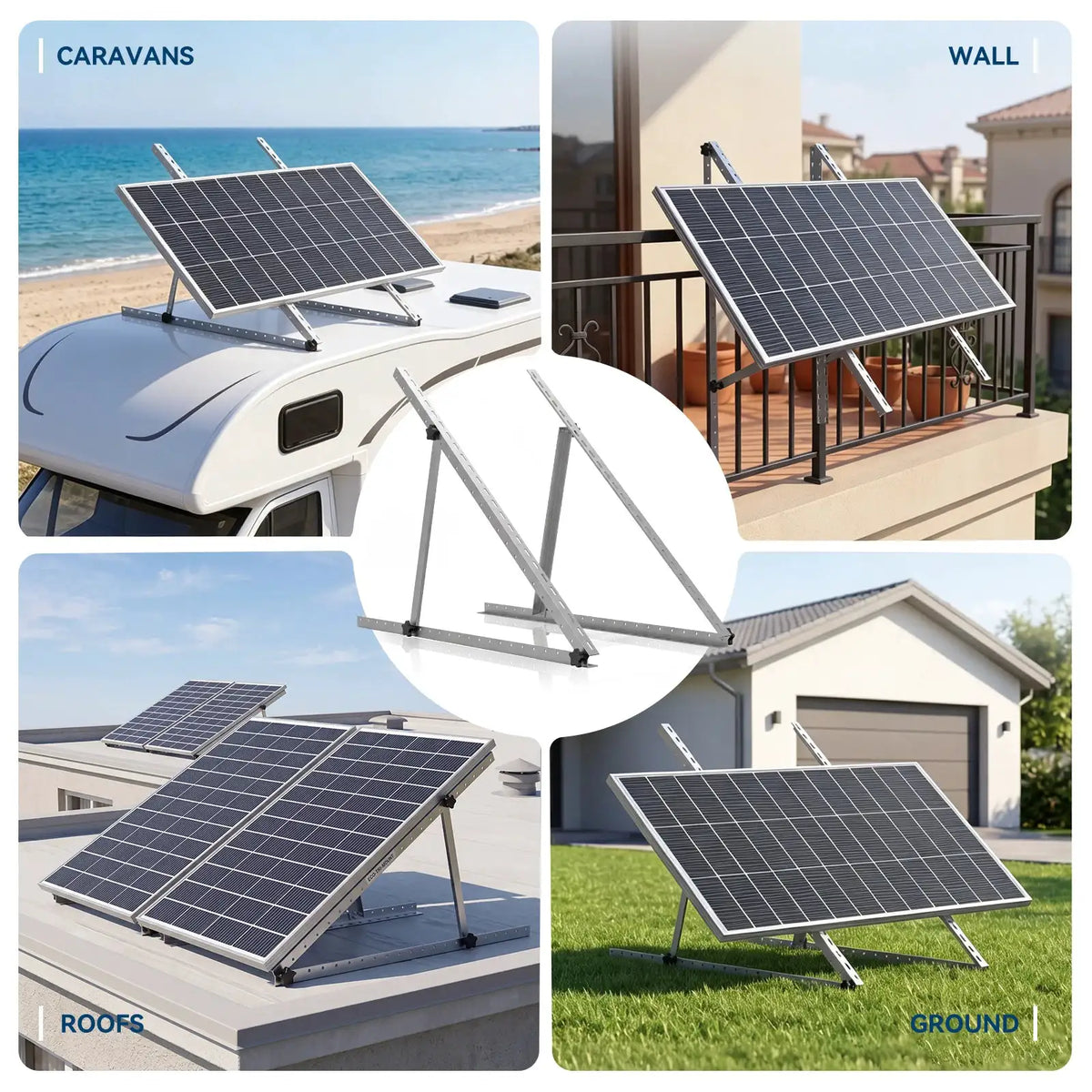 RVPOZWER Adjustable Solar Panel Mount Bracket — product view 8