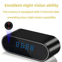 1080P Mini Clock Camera WiFi Night Vision 120 Degree Indoor Cam
