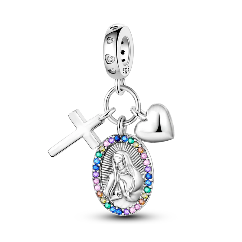 Bangle Bracelet Virgin Mary Charm