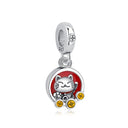 Sterling Silver Charm Maneki Neko