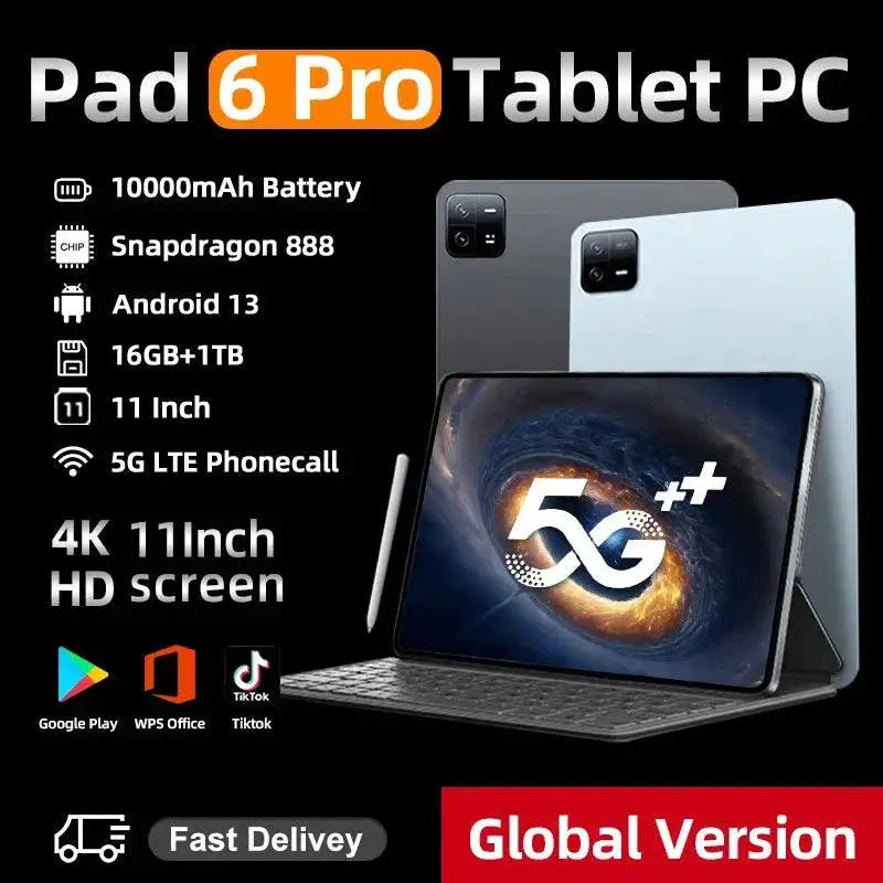 Pad 6 Pro Tablet 11 Inch 5G 16GB RAM 1TB Storage