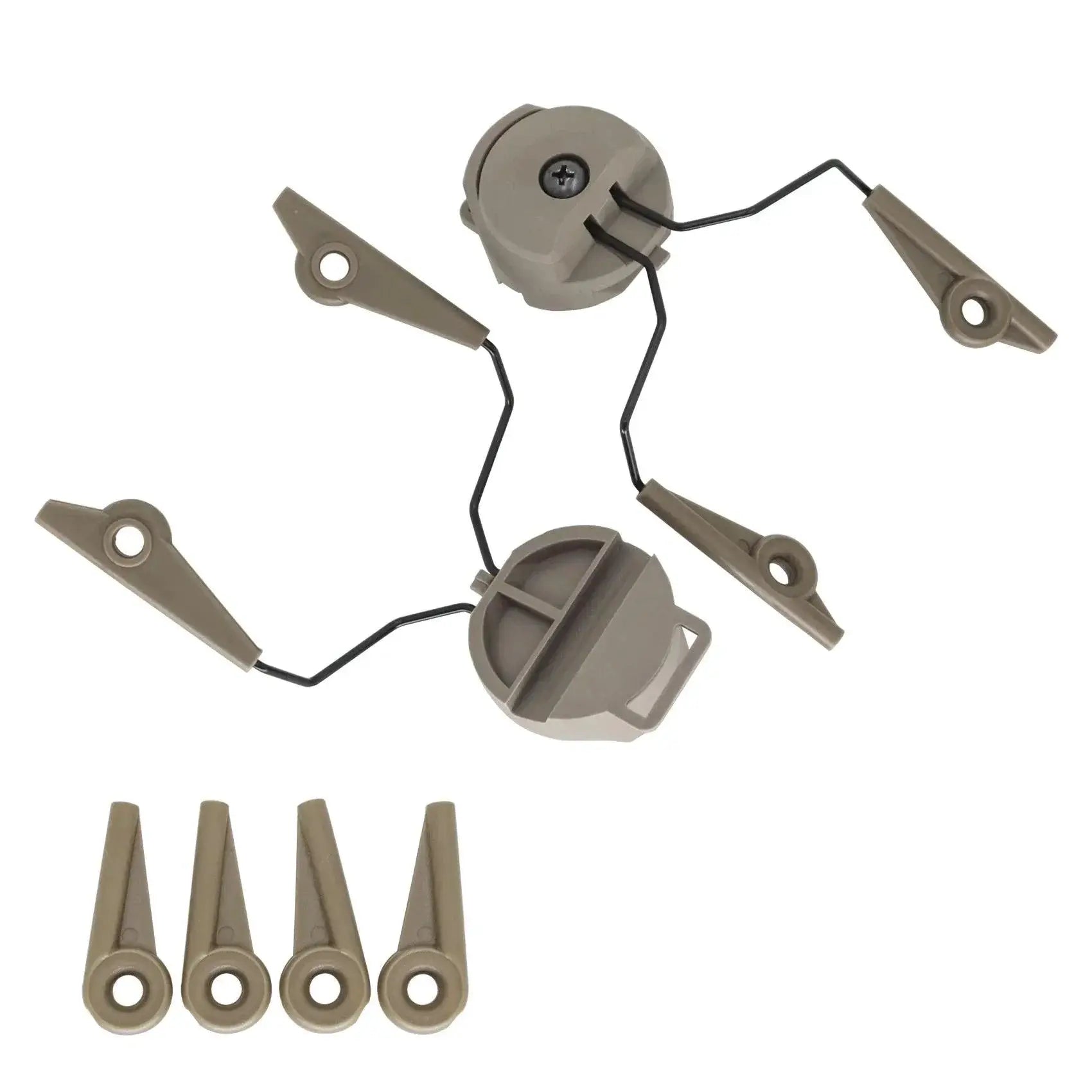 Tactical ARC Rail Adapters for Walkers Earmuffs Fit