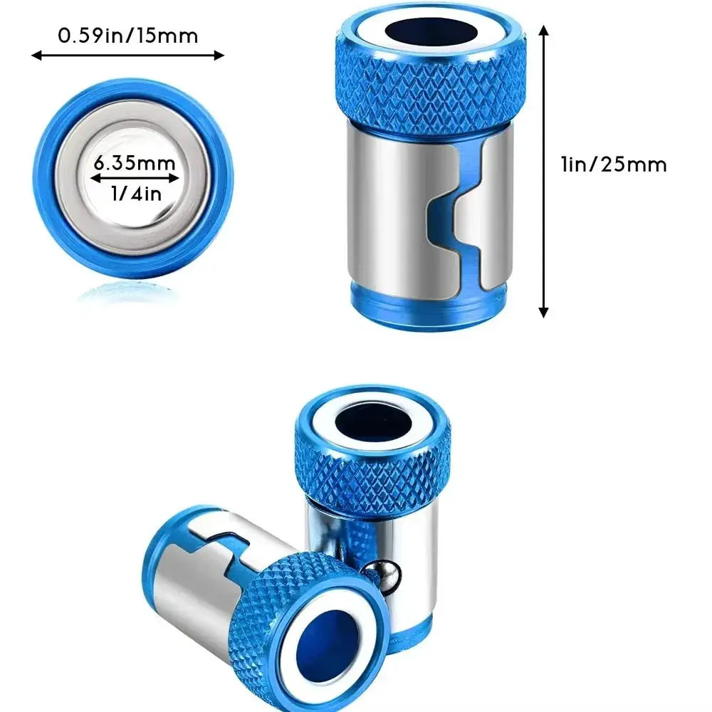 5 Pcs Magnetic Screw Rings For 1/4 Inch Screwdriver Bits