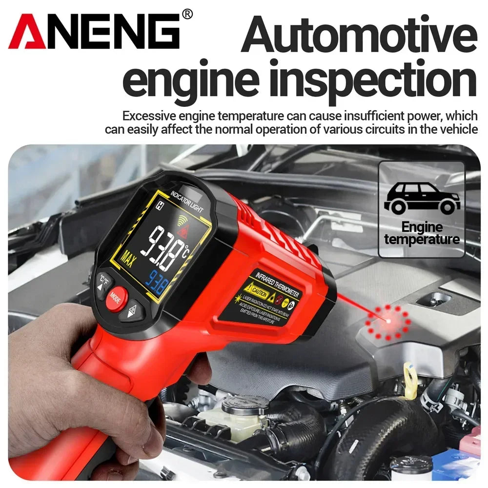 Infrared Thermometer Adjustable Emissivity Non-Contact