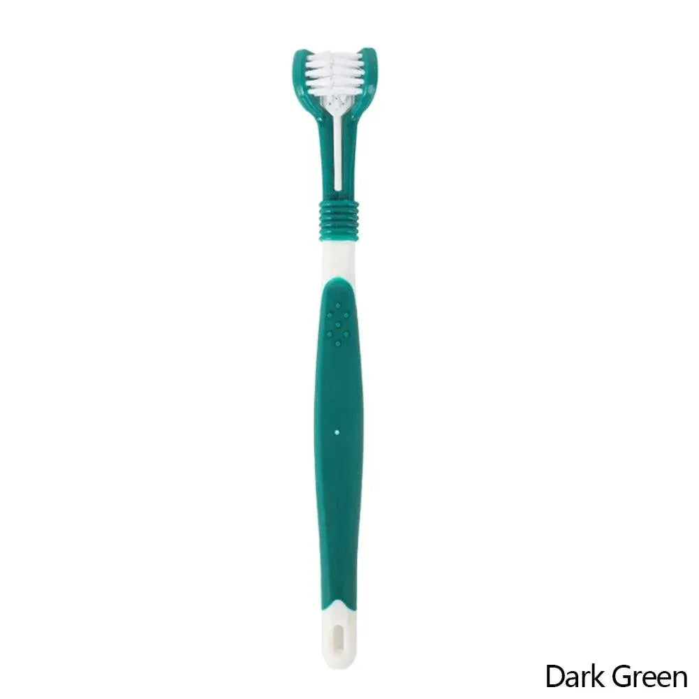 Three-Head Pet Toothbrush for Dog Teeth — product view