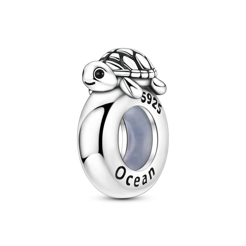Sterling Silver Charm Summer Beach