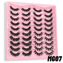 GROINNEYA Vegan 3D Mink Strip Lashes for Natural Looks