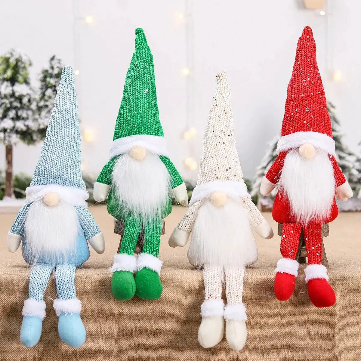 Charming Faceless Gnome Doll Unique Christmas Decor Ornament
