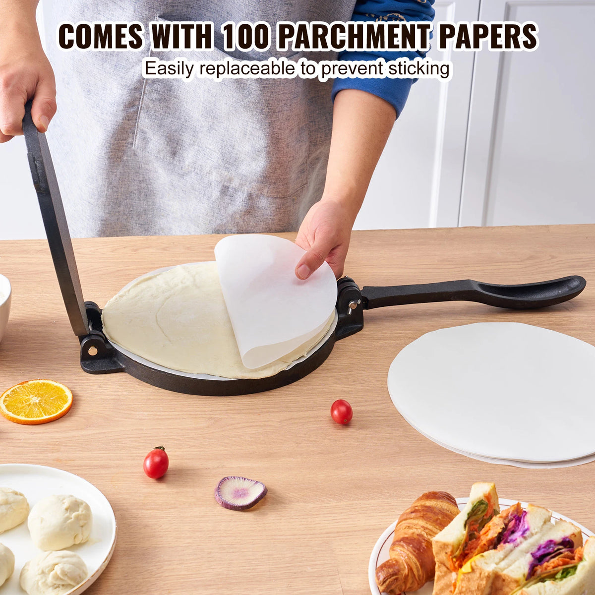 SucceBuy Tortilla PressCast Iron Heavy Duty Tortilladora Press — product view 5