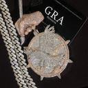 K Gold Plated Hip Pendant