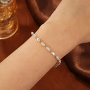 Exquisite Gold Tennis Bracelet