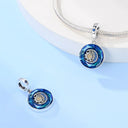Sterling Silver Blue Crystal Life