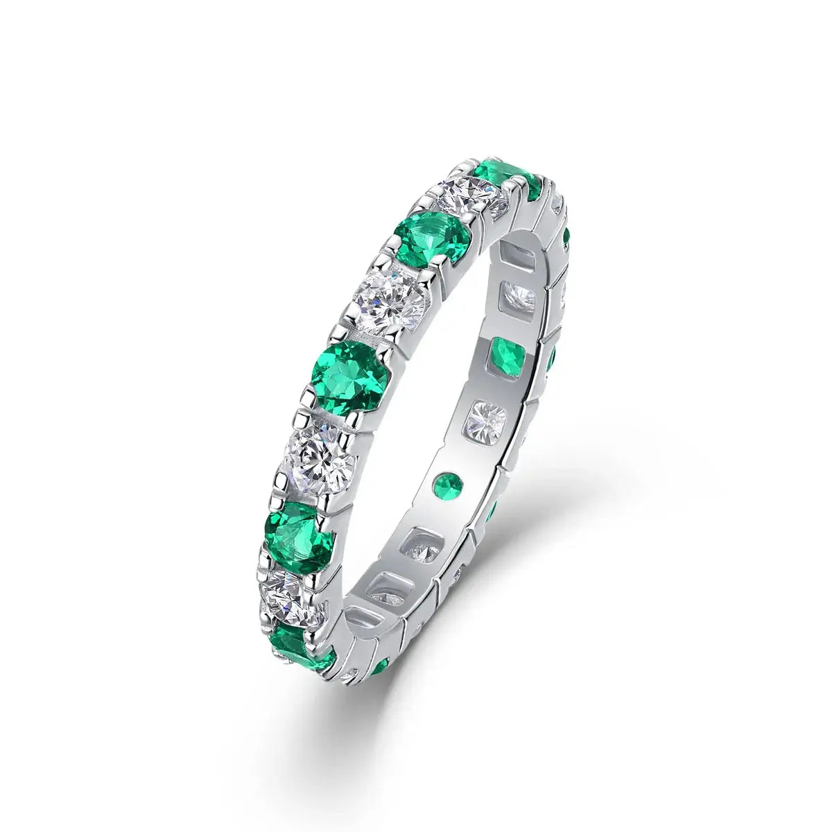 Sterling Silver Silver Blue Star Moissanite Ring — product image 9