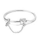 Sterling Silver Bracelet Cm Leaf