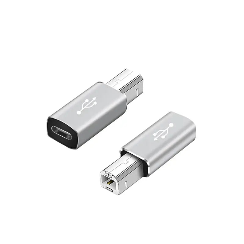 USB C to USB B 2.0 for MIDI Controller Data Transfer Male to Female Type C to B Adapter for HP/Epson/Canon Printer Scanner