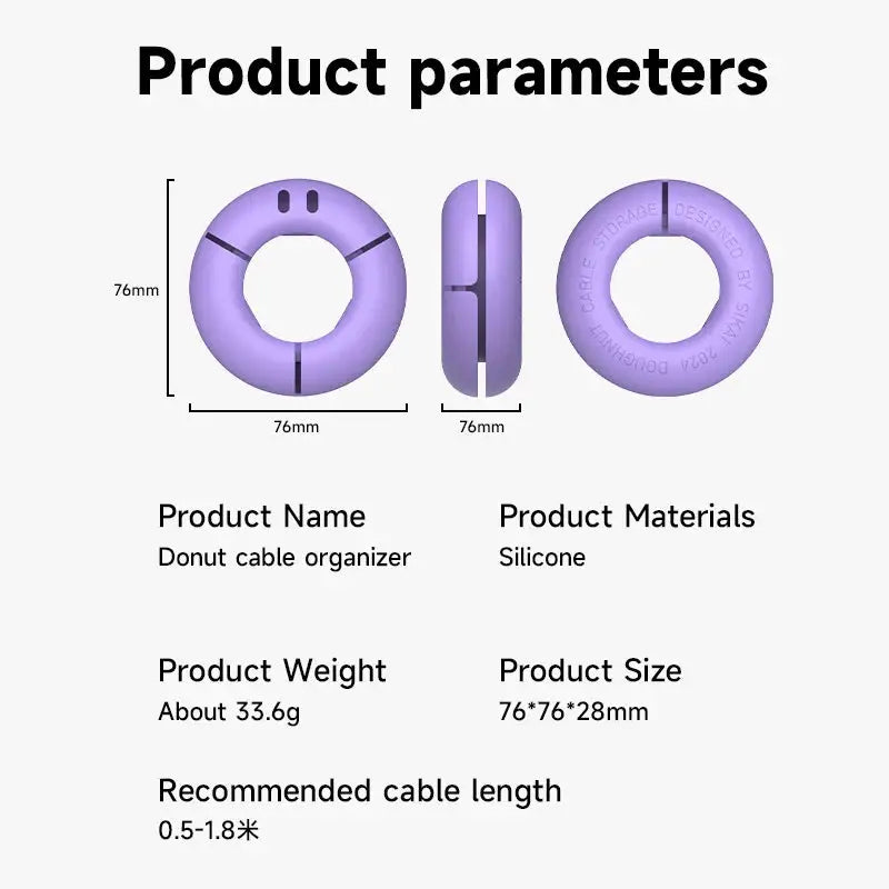 Magnetic Cable Donut Zero Tangle — product view 6