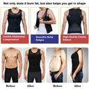 Men's Slimming Compression Tank Top with Zipper Gynecomastia
