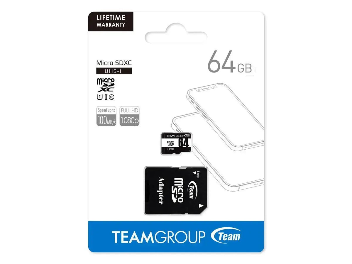 Team microSDHC Class Memory Card with Adapter, Speed Up Adapter — product view 2