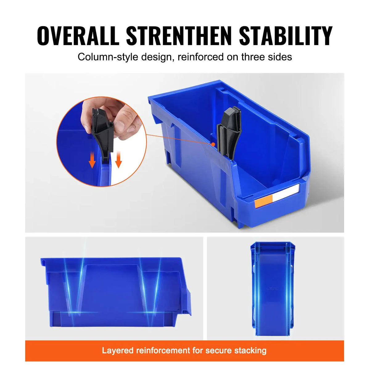 Stackable Plastic Parts Bin Organizer — product image 4