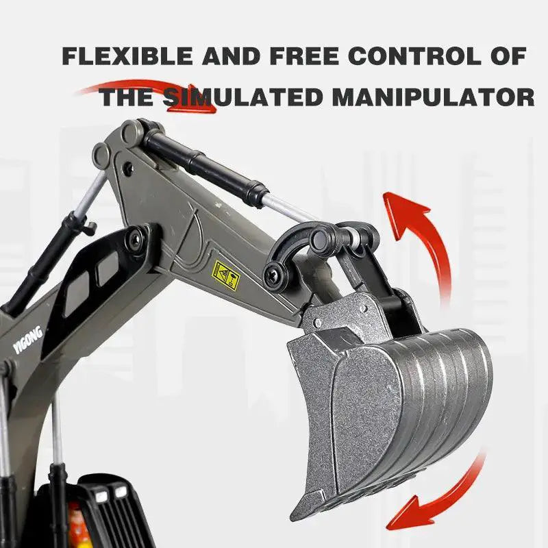 Remote Control Excavator and Dumper Truck Engaging RC Toy