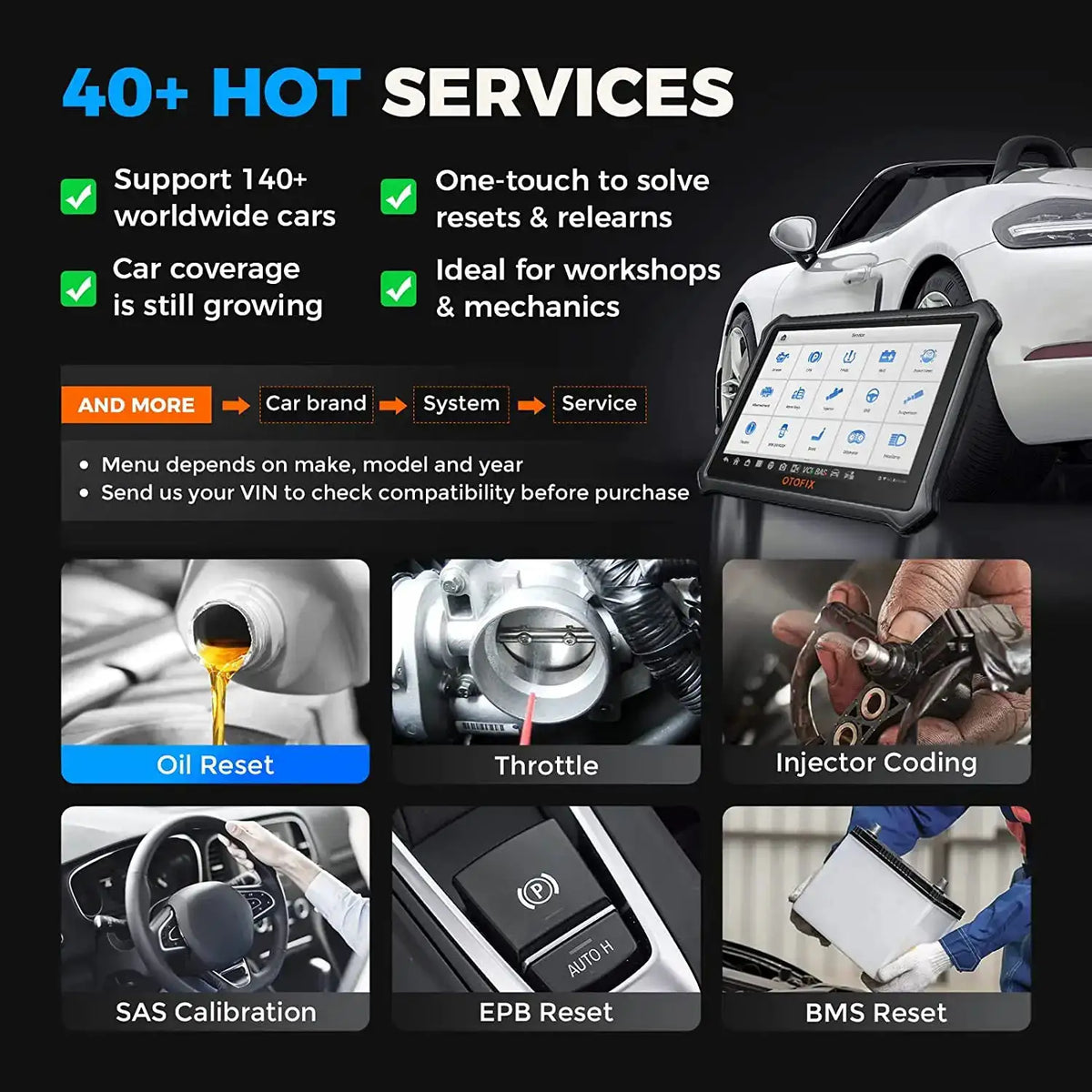 OTOFIX Diagnostic Tool Bi-directional Control OE-level All System — product view 6