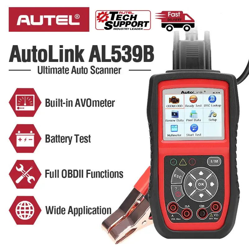 Autel AL539B OBD2 Scanner and Battery Tester — product view 2