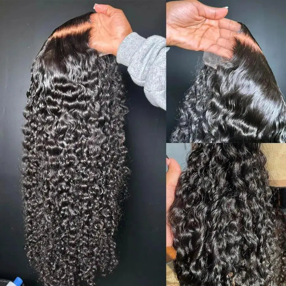 30 Inch Kinky Curly Lace Frontal Wig Remy Human Hair