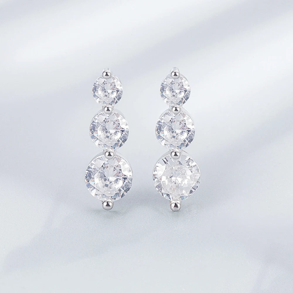 Moissanite Stud Earrings — product view 2