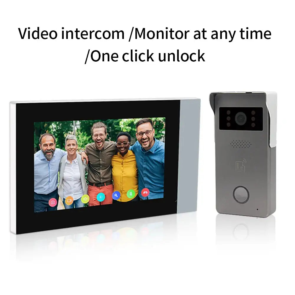 Wifi 1080P Video Intercom Video Doorbell Color Touch Screen Camera Access Control Security IP Villa RFID Support Tuya App