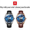LEVS 9926 Leather Quartz Watch