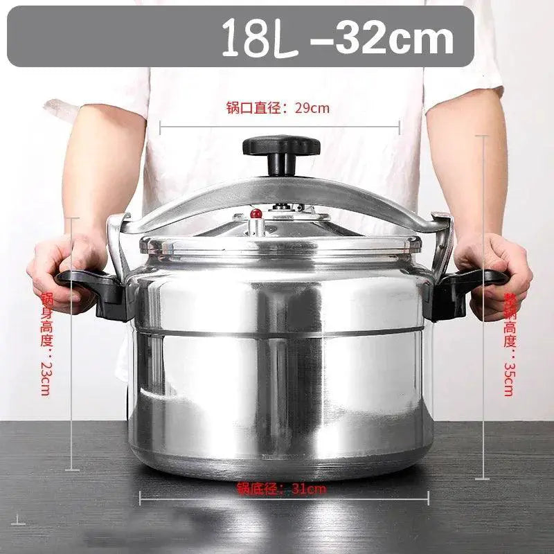 Aluminum Alloy Pressure Cooker 18L Large Gas Compatible
