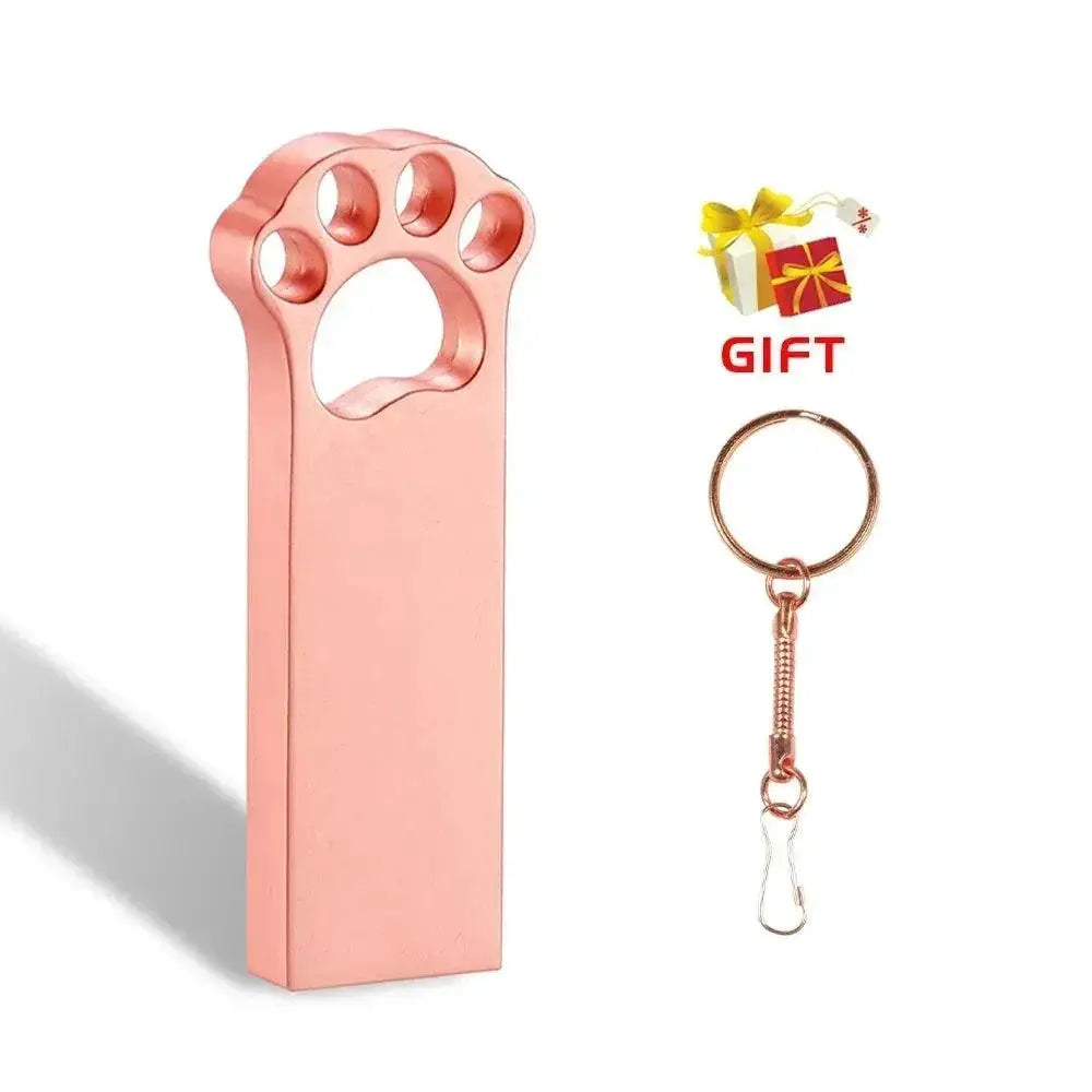 Metal Cat Claw USB Flash Drive Key Chain Pen Drive