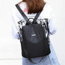 New Women's Multifunction Backpack Casual Nylon Bag for Girls