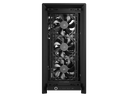 CORSAIR RS Mid-Tower PC Case, Black - Illuminated front panel RGB - fans included - Supports dual radiators - ASUS BTF, MSI Project Zero - Black
