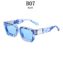 Unisex Luxury Retro Square Sunglasses with UV400 Protection