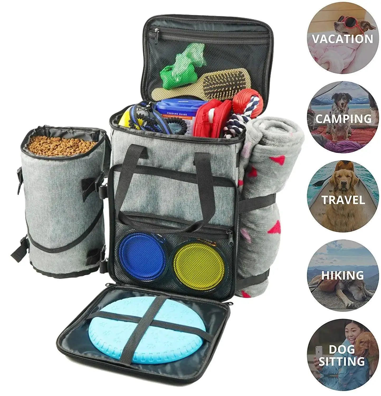 Pet Travel Bag Spacious Organizer for Dog Essentials