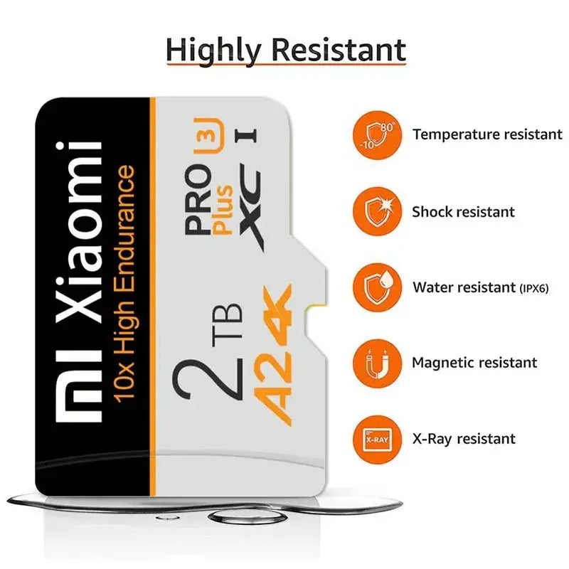 2TB Memory Card High Speed C10 U3 A2 SD Card Flash