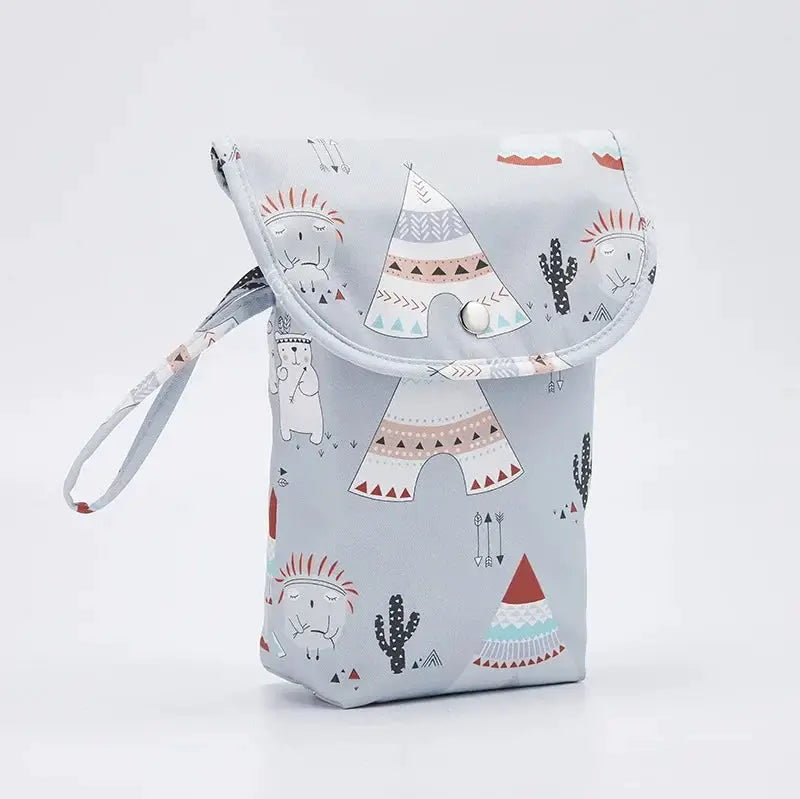 Baby Diaper Bag Organizer Reusable Waterproof Wet Dry Pack