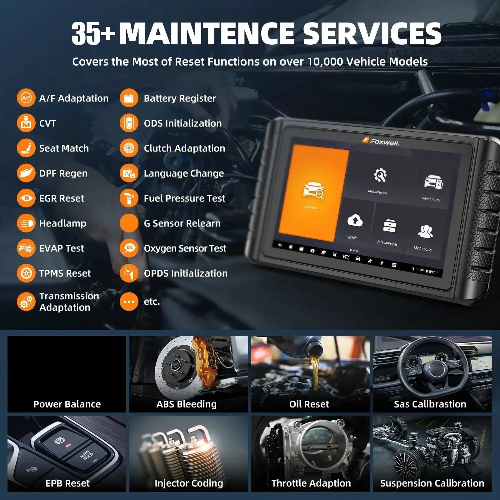Advanced Foxwell NT1009 OBD2 Car Scanner ECU Coding Tool