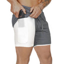 Camo 2-in-1 Quick-Dry Running Shorts for Gym Fitness