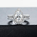 Moissanite Pear Engagement Ring